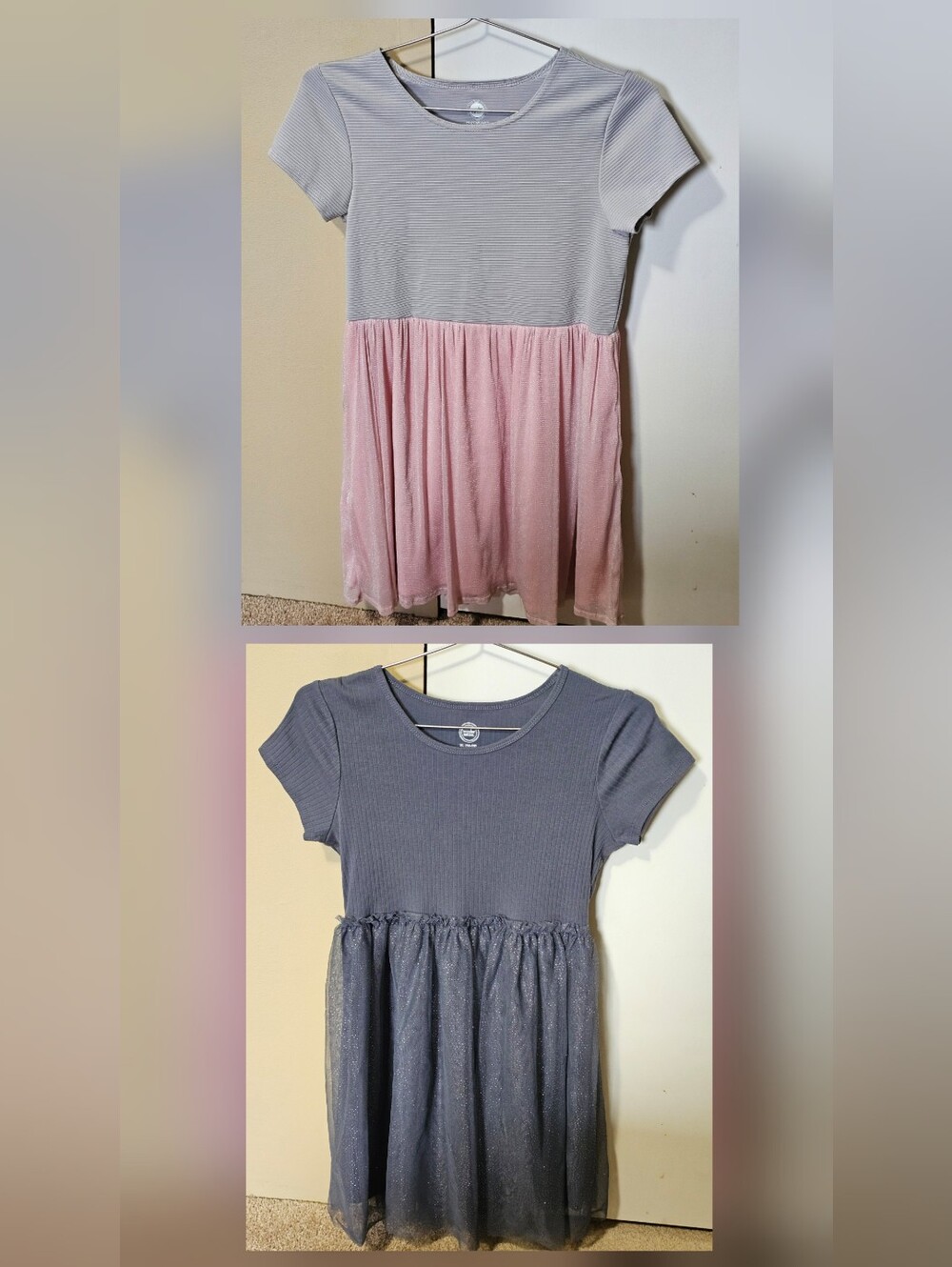 Girl's Wonder Nation Y2K Cute Dresses Set of 2 - Size XL Extra Large (14-16)